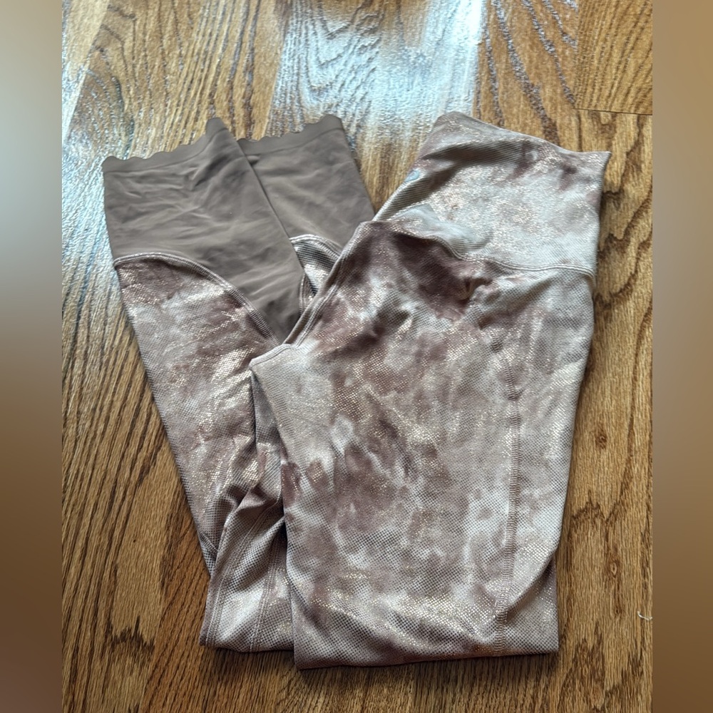 lululemon athletica Brown Tie-Dye Leggings